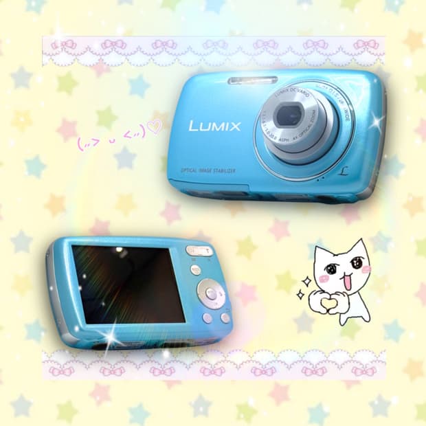 [츄디카!] 파나소닉 루믹스 DMC-S1 스카이블루 디지털카메라