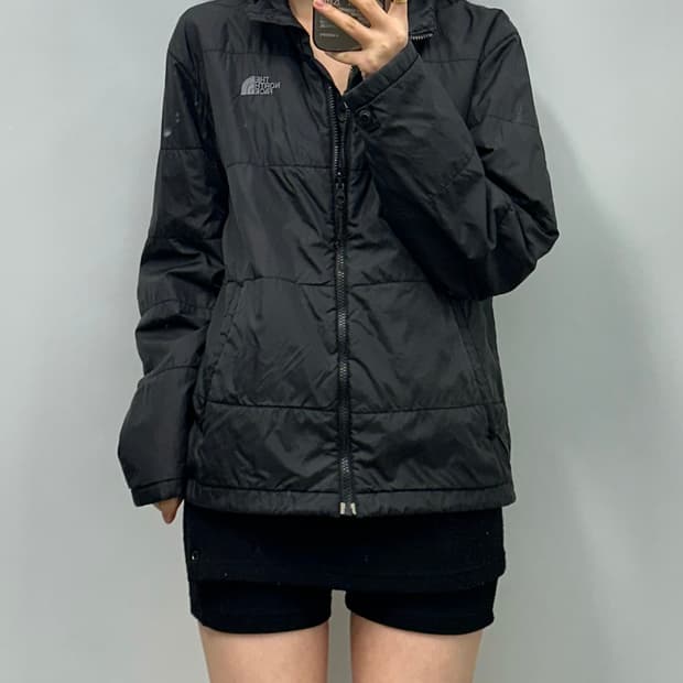 노스페이스 블랙 경량 패딩