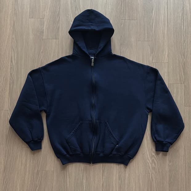 90s 러셀 애슬레틱 후드 집업