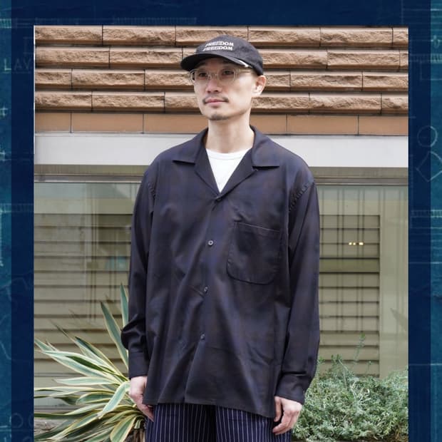 캡틴선샤인 옵브레 오픈카라셔츠 42