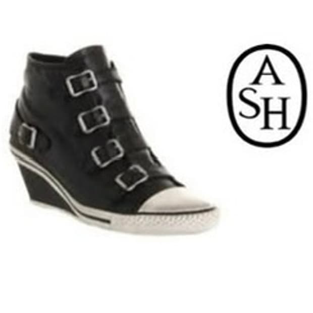 Ash 아쉬 레더 웨지 스니커즈 36