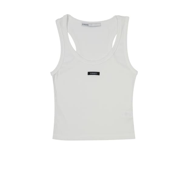 보헤미안서울) Basic Sleeveless Crop Top IV F