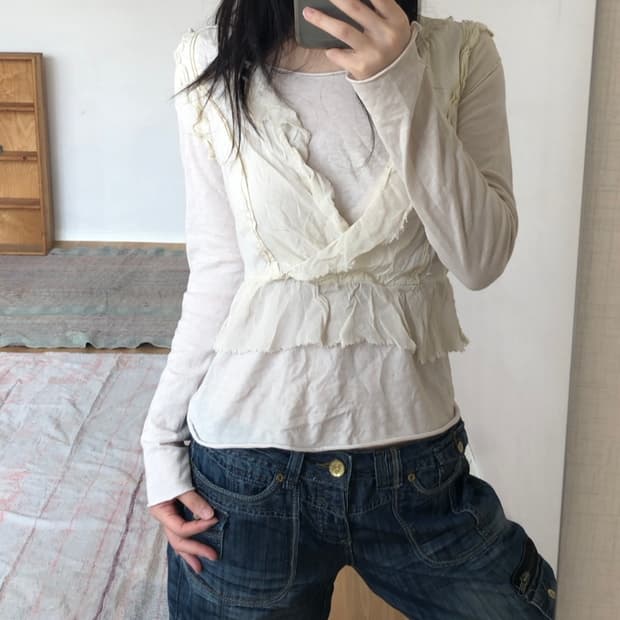 사은품 [직수입] all saints 빈티지 블라우스