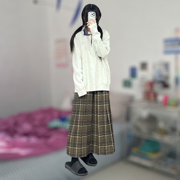 챕스 랄프로렌 반집업 니트