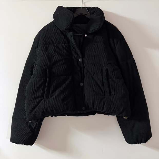 새상품 여자 코듀로이 패딩