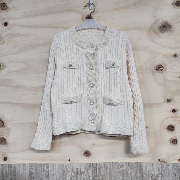 177) 꽈배기 니트 가디건