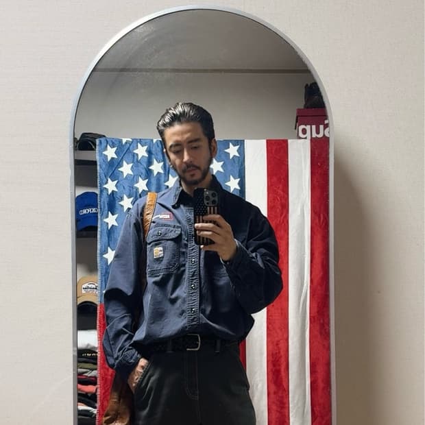 칼하트 FR 워크셔츠 Carhartt FR 워크웨어 빈티지 [XL]