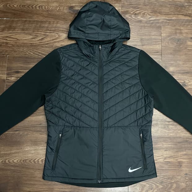 나이키 러닝 에어로레이어 자켓 블랙