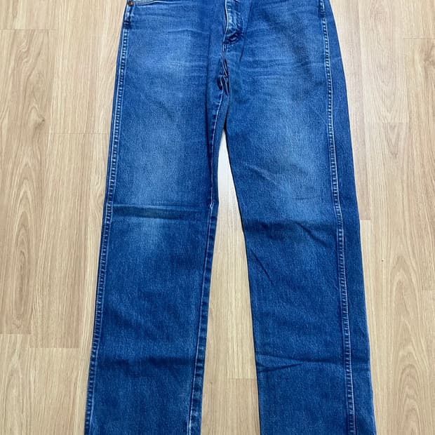 랭글러 데님 청바지 블루