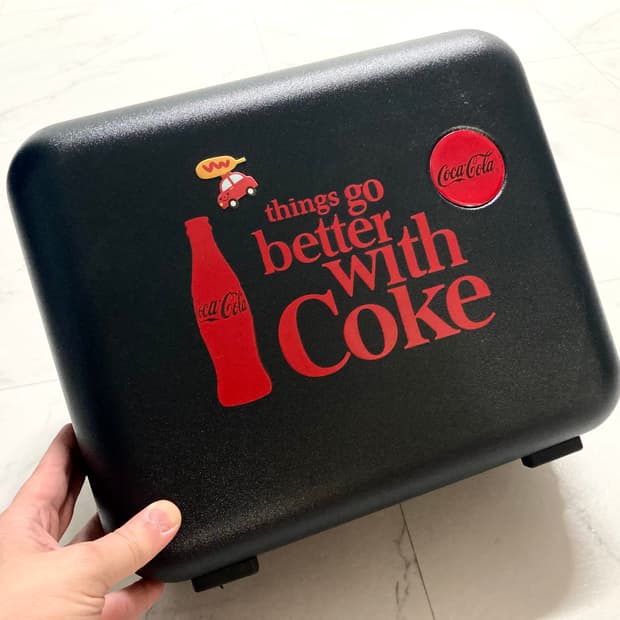 (거의 새것)코카콜라 21시즌 한정판 캐리어 레디백 14인치