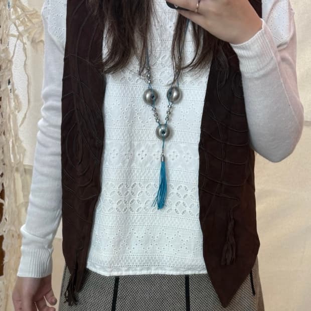 earth music lace tee {natural label}