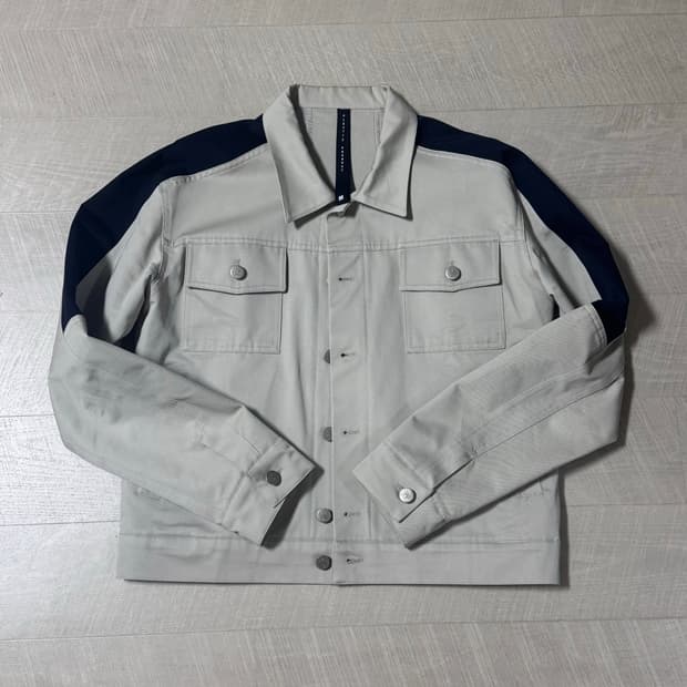 플라스틱프로덕트 배색 트러커 베이지 M