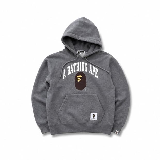Bape 후드티 그레이 M