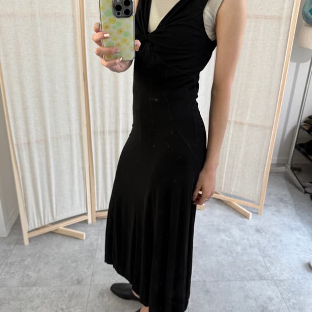 DKNY 도나카란 꼬임 민소매 드레스