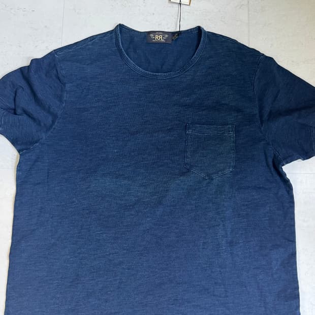 RRL 포켓 반팔 블루 xxl