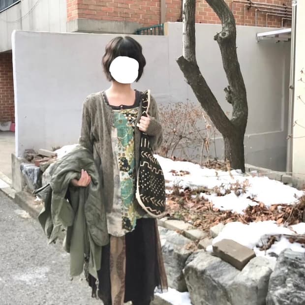 지구샵 히피 모리 빈티지 코디 세트