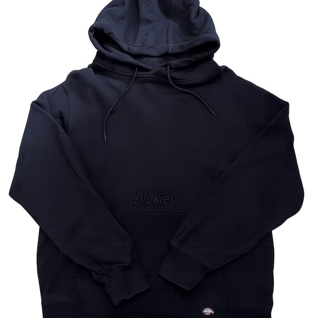디키즈 블랙 후드티 / 기본 로고 / 오버핏 가능