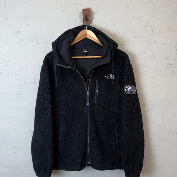 노스페이스 화이트라벨 스노우 플리스 자켓 블랙