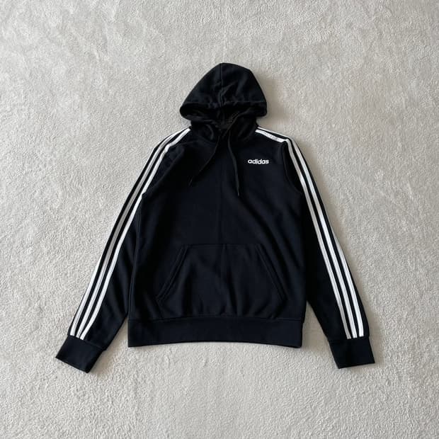 M 아디다스 블랙 후드티 95