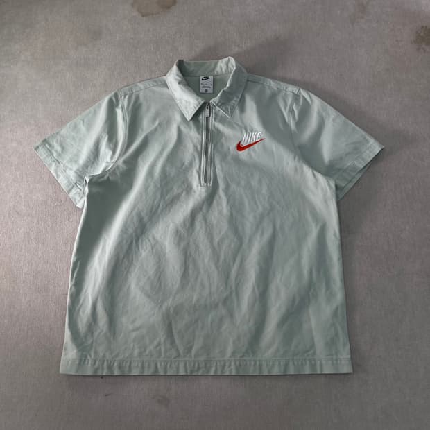 105 나이키 코튼 반집업 반팔 셔츠