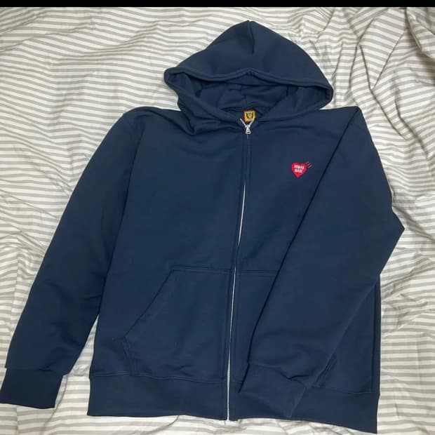 휴먼메이드 클래식 후드집업 네이비 L