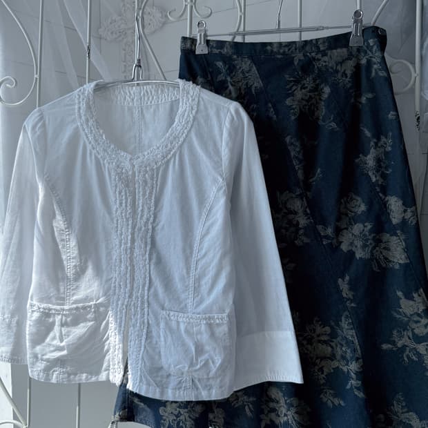 Buckle Linen Three Buckle Blouse 0321