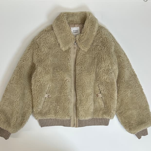 스튜디오 톰보이 시어링 퍼 자켓 (누빔)