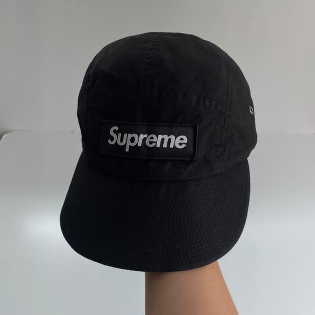 Supreme 슈프림 셔링 블랙 박스로고 왁스 패널캡