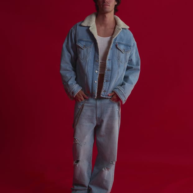 ERL X 리바이스 / 쉐르파 데님자켓 / L