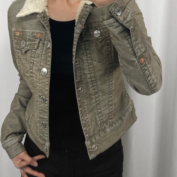 트루릴리젼 코듀로이 쉐르파 자켓