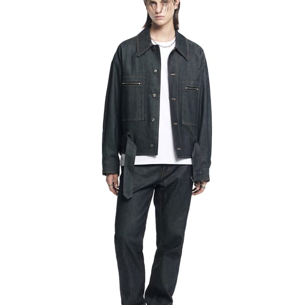 [[M, A급] 메종미네드 인디고 자켓 스트레이드 데님#320