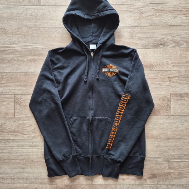 할리데이비슨 집업 후드