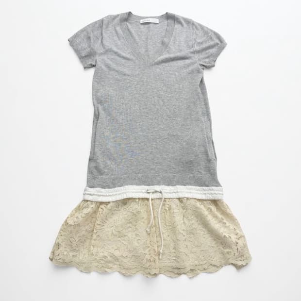 Sacai luck frill lace dress