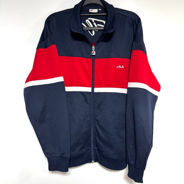 일본빈티지 FILA 휠라 네이비 집업 100