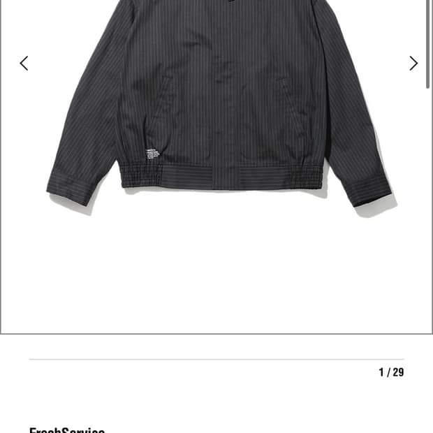 fresh service corporate blouson BS L사이즈