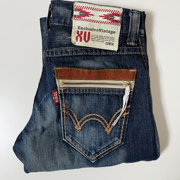 vintage denim pants[EDWIN]