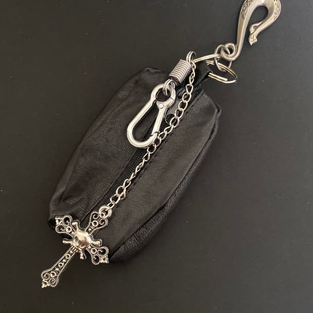 양면 지갑 키링