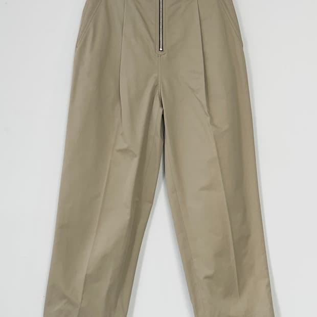 산드로 크롭 배기 코튼 팬츠