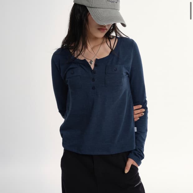 애즈온 ATLANTA POCKET TEE 블루그린