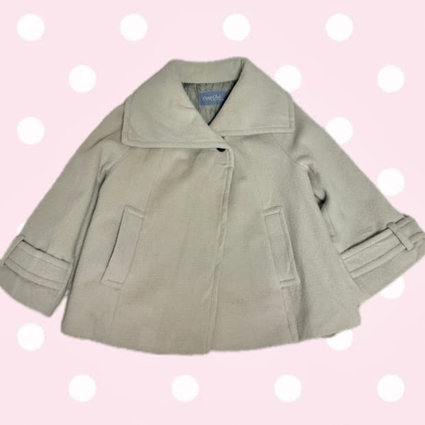 빈티지 모리걸 케이프 st 베이지 코트