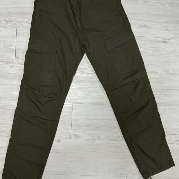 칼하트 wip 카고팬츠 카키