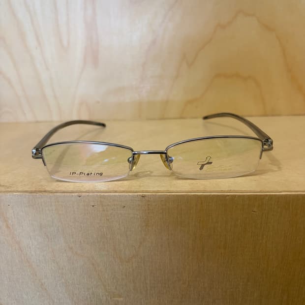 컬처 크로스 (Culture Cross) 실버 반무테 안경