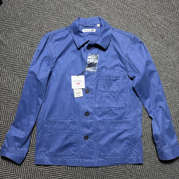 (새상품)JW앤더슨X유니클로 블루 워크 재킷(S)