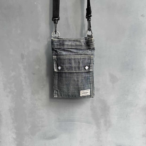 포터 데님 크로스백 미니 가방