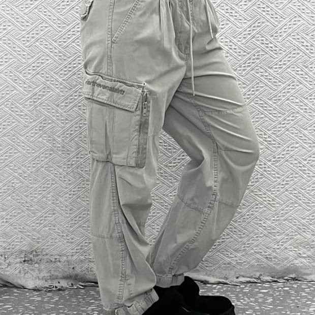 디스이즈네버댓 스트릿 힙합 밴딩 조거 카고팬츠 S C09212