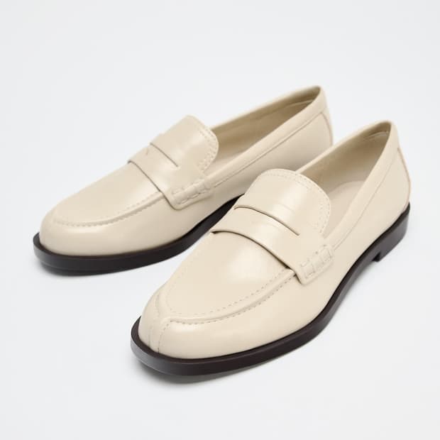 ZARA 자라 크림 로퍼