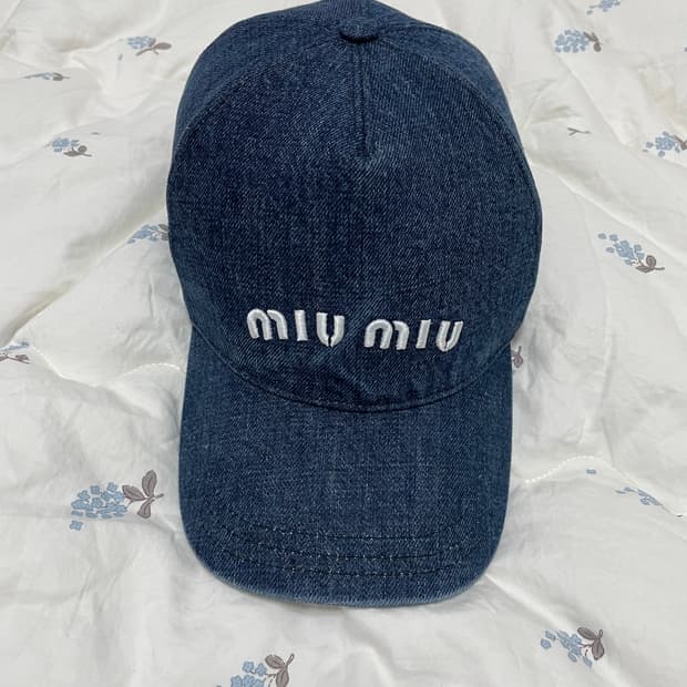 (정품) 미우미우 데님 볼캡