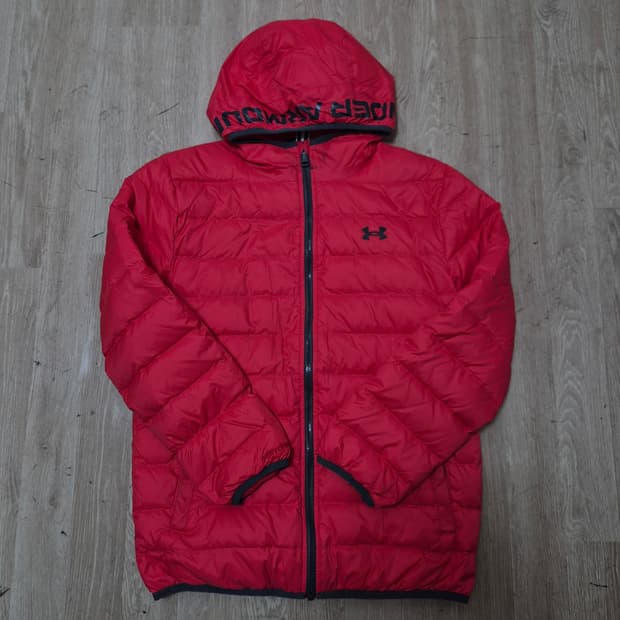 언더아머 주니어 덕다운 스톰 후드 경량패딩 점퍼 (160)