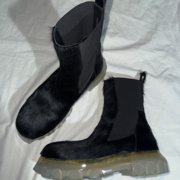 릭오웬스 22SS 포니헤어 ‘bozo’ 트랙터 부츠