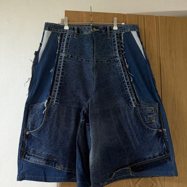 써저리 리메이크 데님 버뮤다 팬츠 L (실착 1회)